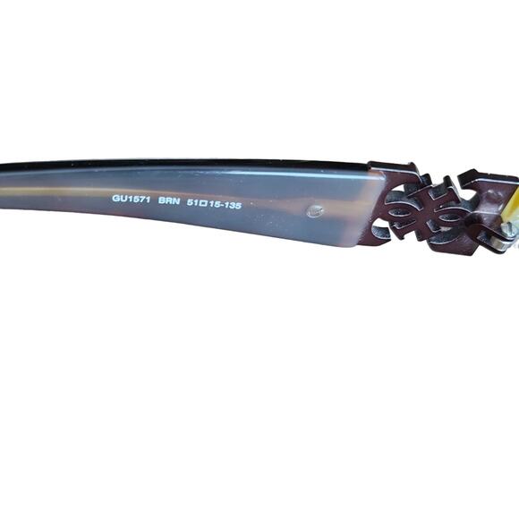 Guess Eyeglasses Women's Brown Rectangle Gu1572 - Picture 5 of 8